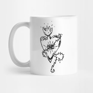 Florence Welch Useless Magic Sacred Heart Art Doodle Mug